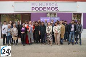 Podemos lanza candidatura para un gobierno progresista en Huesca.
