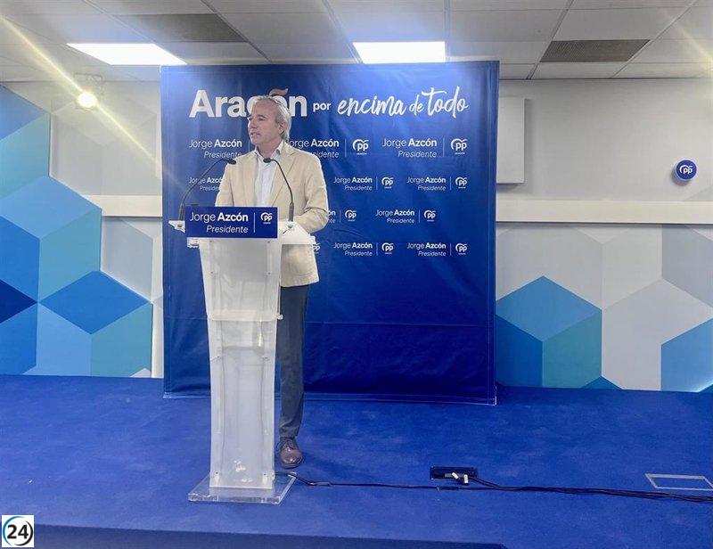 Azcón (PP) aboga por debate