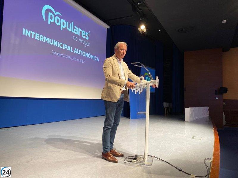 El PP Aragón cubre 95% de ayuntamientos con 694 listas municipales.