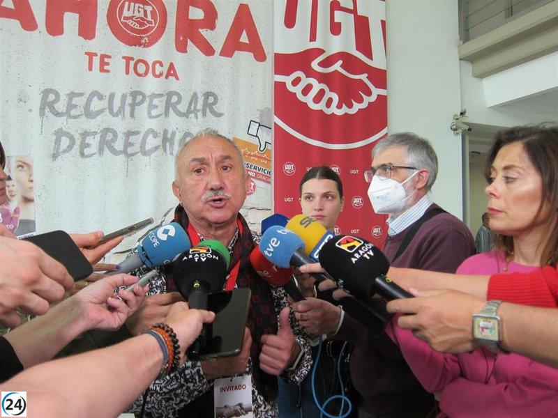 Álvarez (UGT) espera manifestaciones para demandar mayor remuneración.