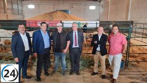 Épila tiene un futuro prometedor como referente agroalimentario de primer nivel, según Olona.