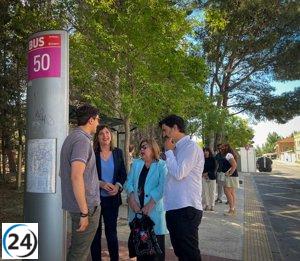 Ranera del PSOE promete mejorar accesibilidad al Hospital Royo Villanueva.