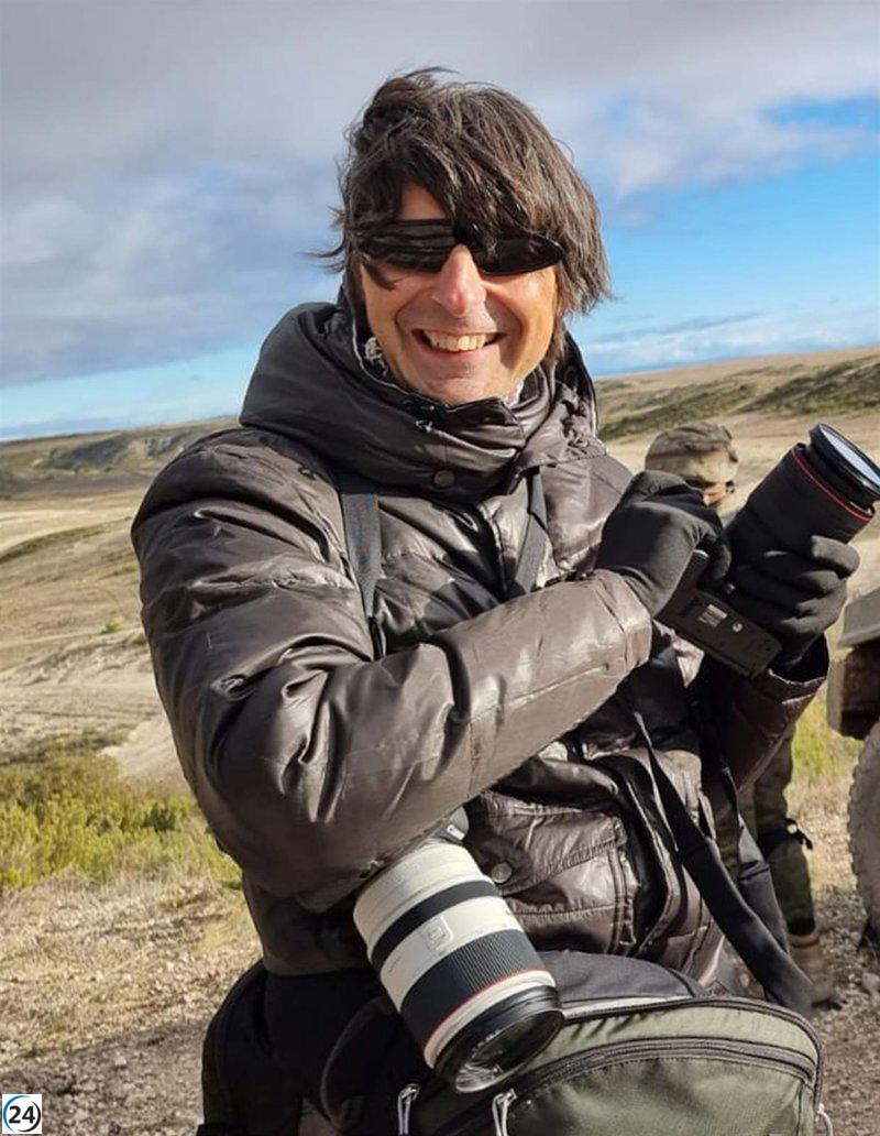 Fabián Simón gana Premio Periodistas de Aragón-Ciudad de Zaragoza por fotografías de incendio en Añón del Moncayo.