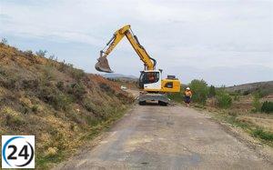 La DPZ invierte 1,5 millones en reparar la CV-700 entre Paniza y Aladrén.