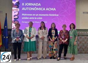 Las matronas de Aragón son esenciales para unificar el territorio, según la consejera de Sanidad.