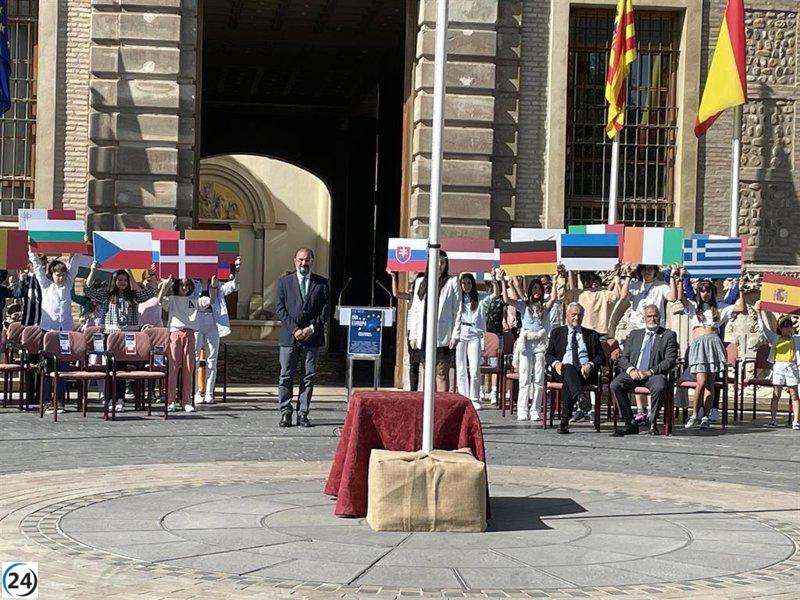 Lambán elogia éxito de la UE y acoge a ucranianos en Aragón.