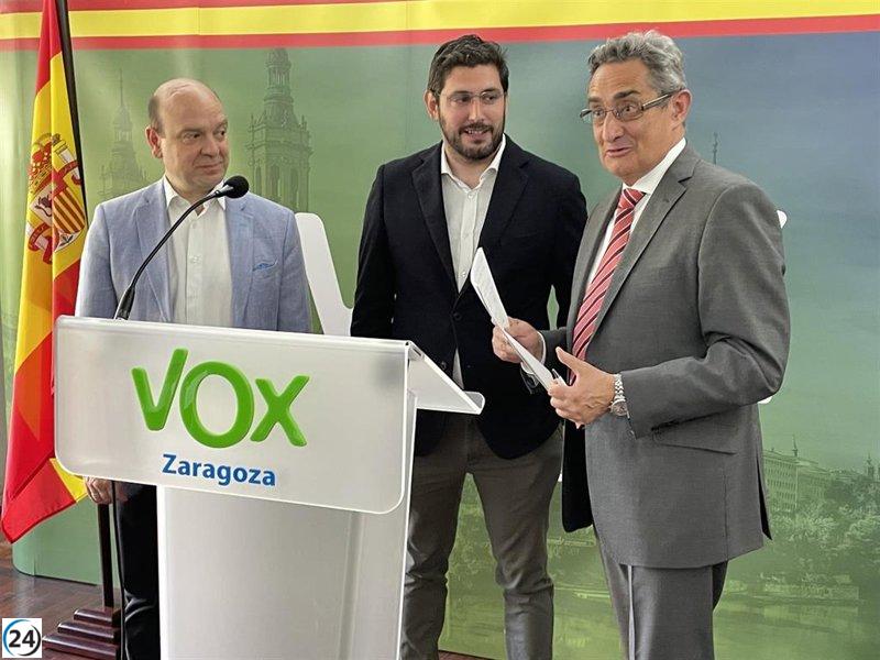 VOX en Aragón enfatiza programa sobre medio rural, transporte metropolitano y leyes liberales.