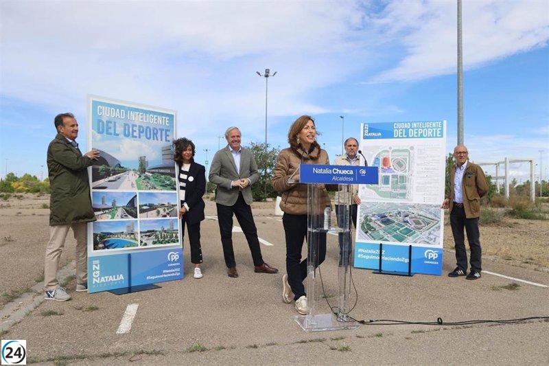PP propone construir centro acuático y de atletismo en el parking Norte de Zaragoza como parte de una Ciudad Inteligente del Deporte.