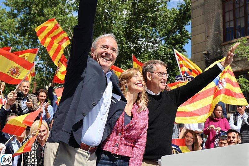 Feijóo (PP) rechaza gobernar con Bildu y critica a Sánchez por no hacerlo.