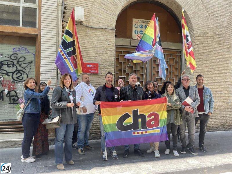 Soro y Bernal (CHA) impulsan la Casa LGTBI en Zaragoza.