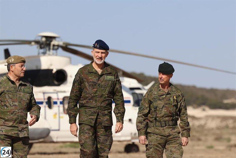 El Rey preside fase de Defender Europe en San Gregorio, con España al mando por primera vez.