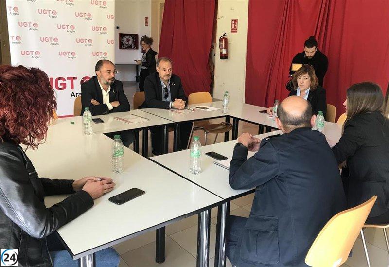 Lambán del PSOE cree posible alcanzar el pleno empleo y aumentar la industria al 25% en Aragón.