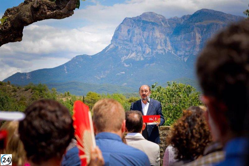 El PSOE de Lambán prepara plan de 448 millones para el Pirineo y la Montaña.