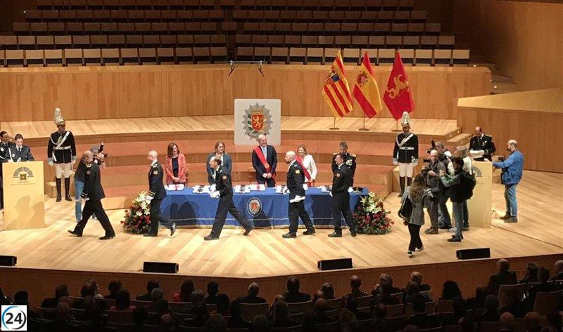Alcalde de Zaragoza alaba trabajo de Policía Local como la mejor de España.
