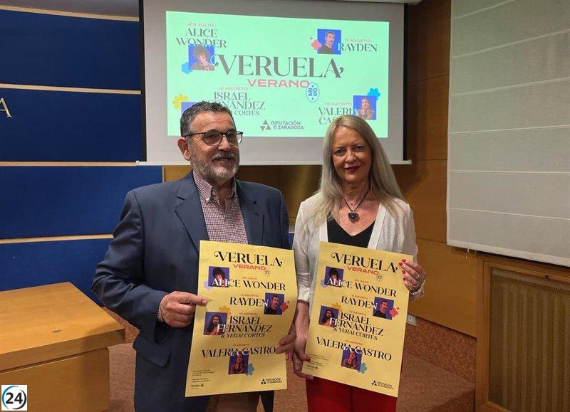 El Festival Veruela Verano presenta a Alice Wonder, Rayden, Israel Fernández y Valeria Castro en su 28ª edición.