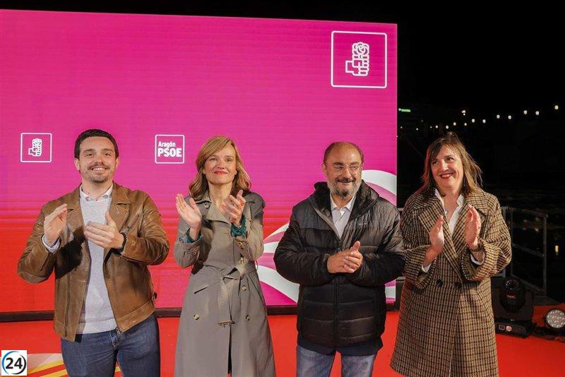 Ferraz espera que Alegría salga elegida a pesar de ser excluida por Lambán de las listas al Congreso.