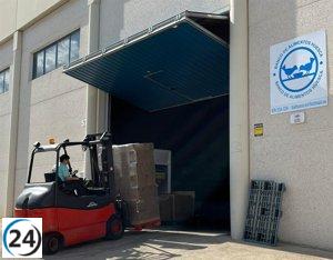 Mercadona dona 23.000 kilos de provisiones al Banco de Alimentos de Huesca.