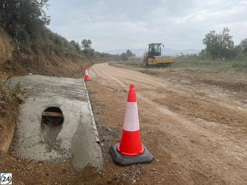 El Ayuntamiento de Barbastro invierte 48.000 euros en mejorar el Camino de los Canónigos hacia El Pueyo.