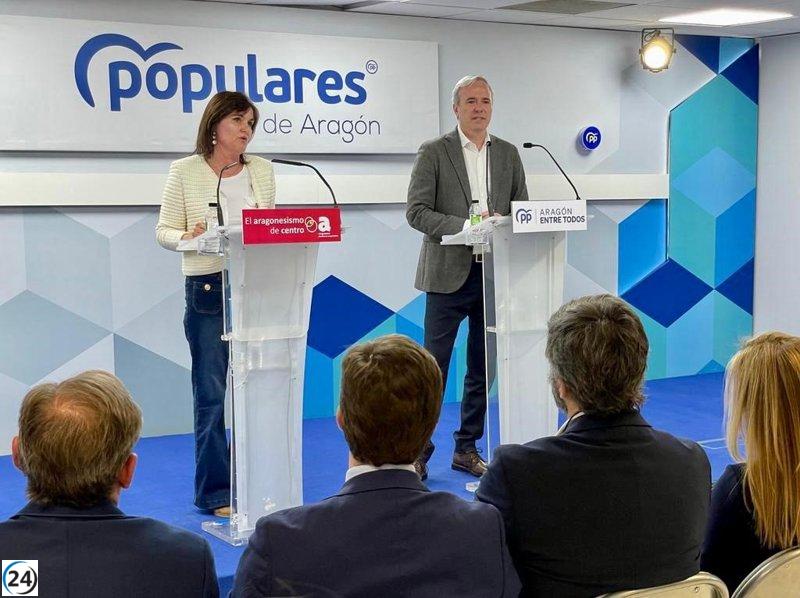 Aragoneses renueva alianza con el PP-Aragón para elecciones generales del 23J.