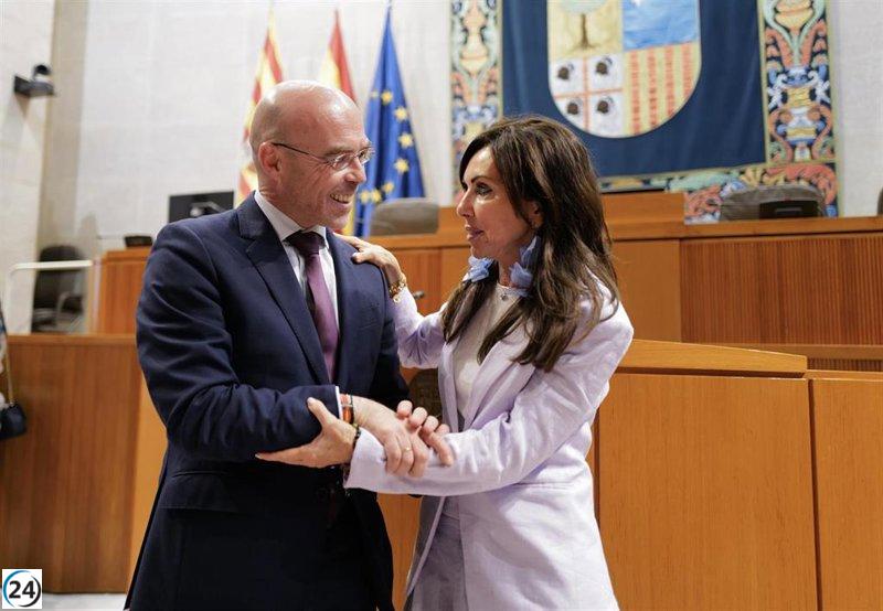 La nueva presidenta de las Cortes aragonesas se compromete a fomentar la concordia para un Aragón próspero.