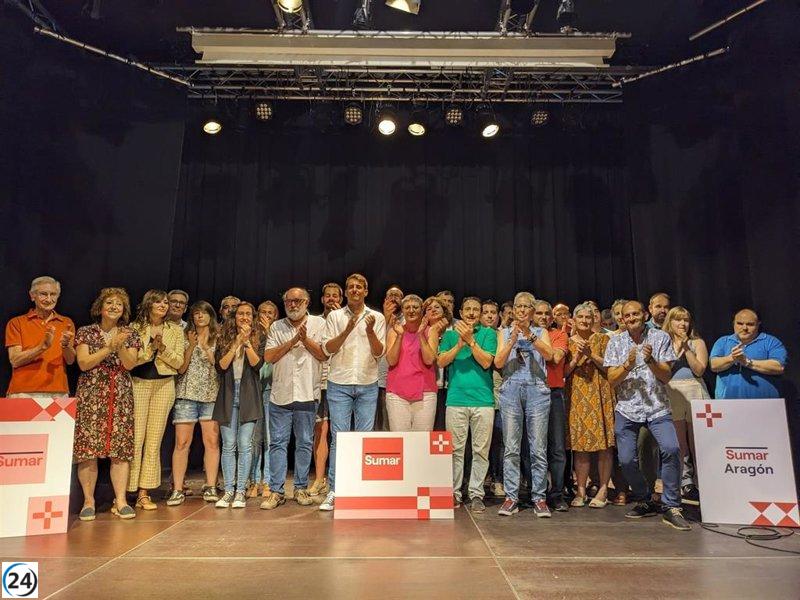 Sumar Aragón buscará tres diputados en una campaña positiva.