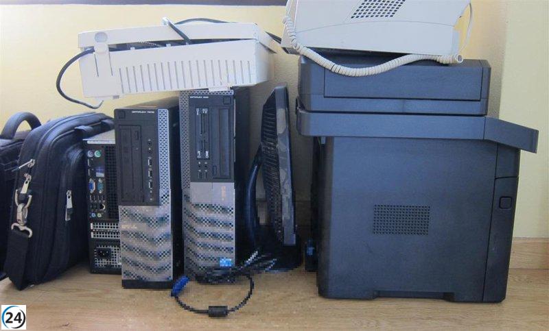 La provincia de Zaragoza gestiona más de 2.300 toneladas de residuos de aparatos eléctricos y electrónicos en 2022