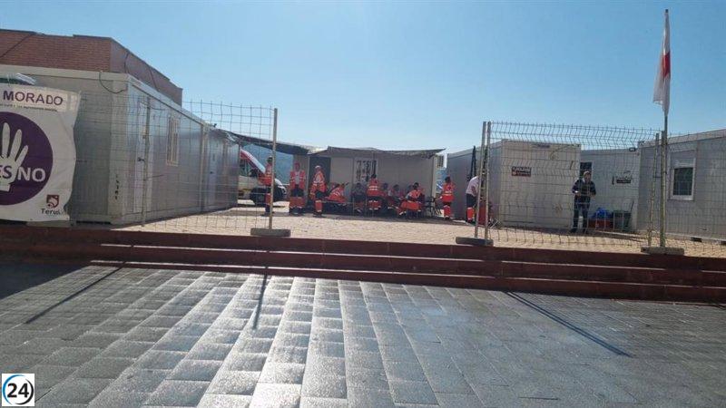 Cruz Roja brinda asistencia en 239 casos durante las Fiestas de la Vaquilla 2023 de Teruel.