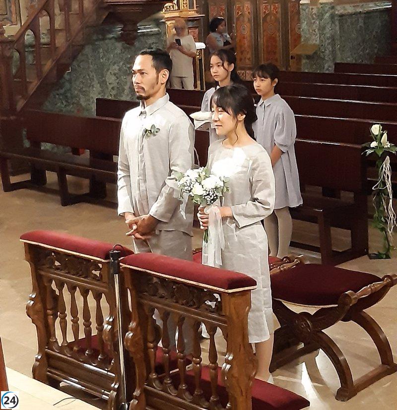 Pareja japonesa elige Teruel como escenario de su boda junto a Los Amantes