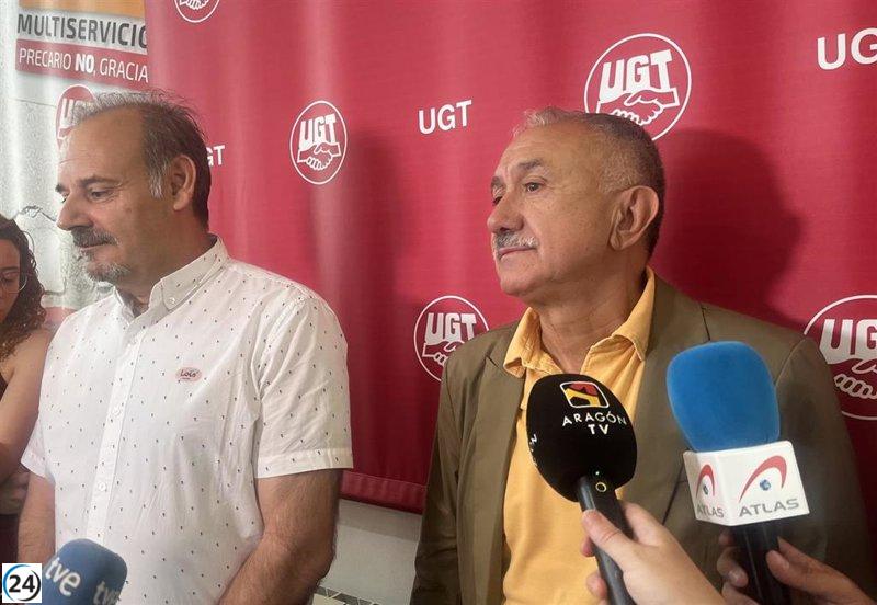 Álvarez (UGT) critica consistencia del programa de VOX en materia laboral debido a su dureza.