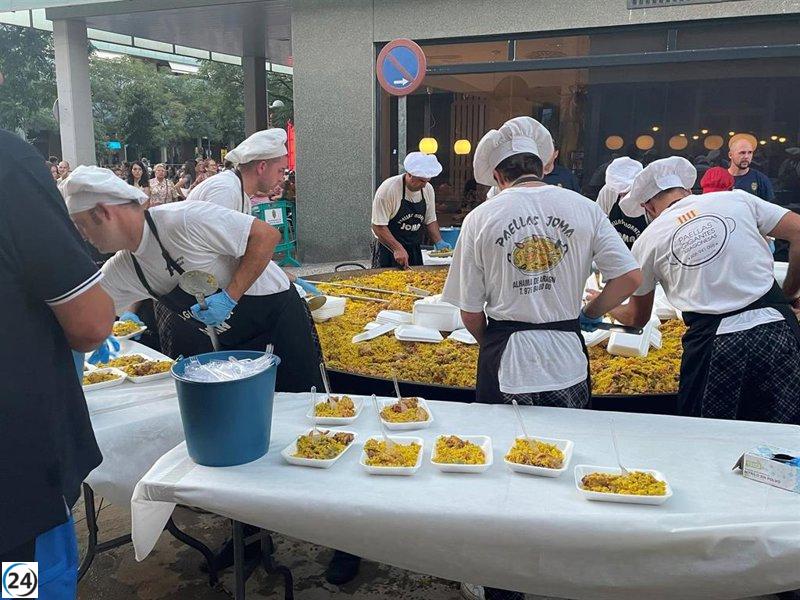 Cuarte de Huerva sirve más de 2.500 platos de paella en su festividad en honor a Santa Ana