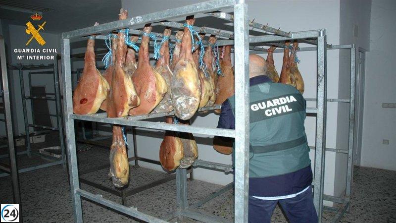 1. Guardia Civil encuentra 1.200 kilos de carne en mal estado y se producen un detenido y tres investigados en Illueca.
