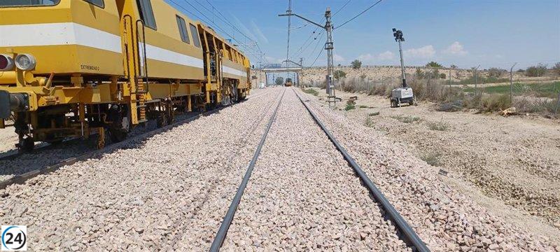 Adif finaliza las mejoras en la infraestructura ferroviaria de Zuera.