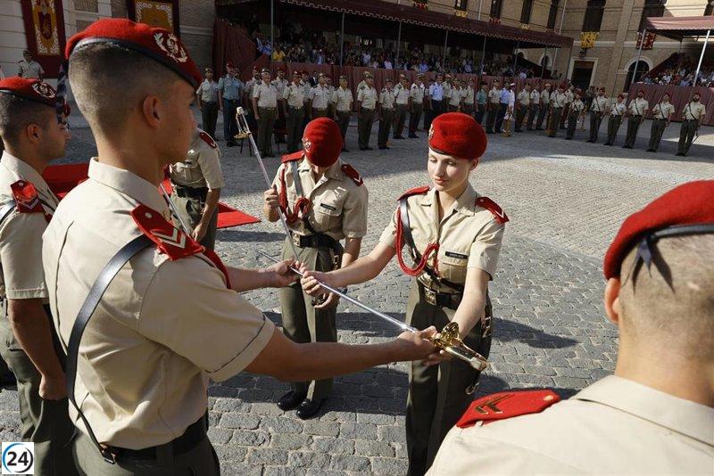 La Princesa Leonor es designada como dama cadete al recibir un sable simbólico