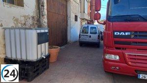 Vecinos perjudicados por Queiles contaminado asegurados con 10.000 litros de capacidad de agua potable.