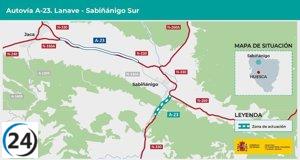 El Ministerio de Transporte licita obras por más de 115 millones para el tramo final de la A-23 entre Lanave y Sabiñánigo Sur