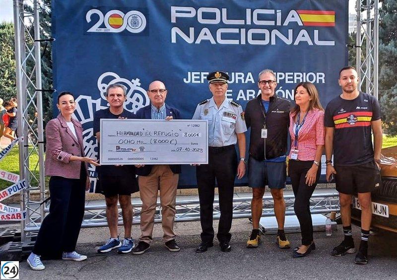Carrera de la Mujer organizada por la Policía Nacional en Zaragoza recauda 8.000 euros para combatir el maltrato