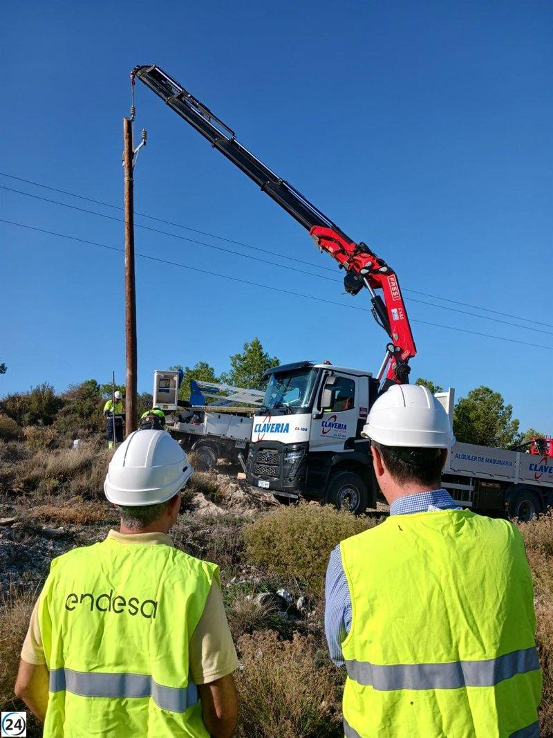 Endesa destina 115.000 euros para mejorar calidad en la Comarca de Sierra de Albarracín, Teruel.