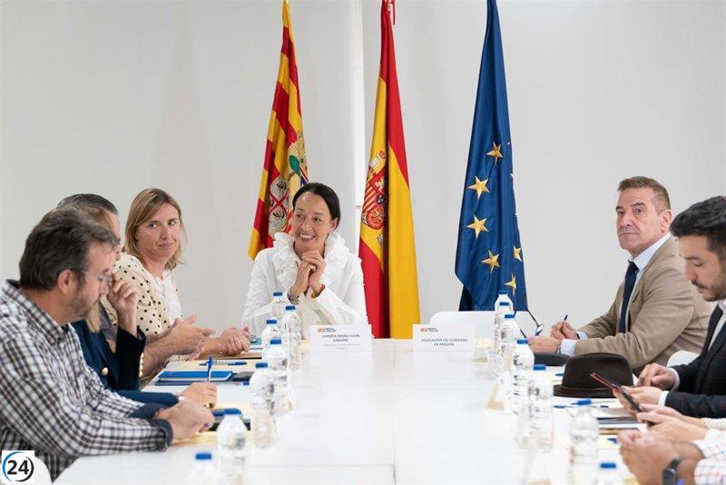 El Gobierno de Aragón se encarga de la coordinación de los 200 migrantes trasladados a la comunidad.