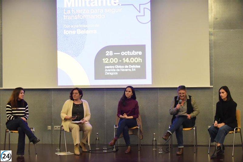 Belarra consulta a las bases de Podemos en Aragón para definir el plan de acción futura