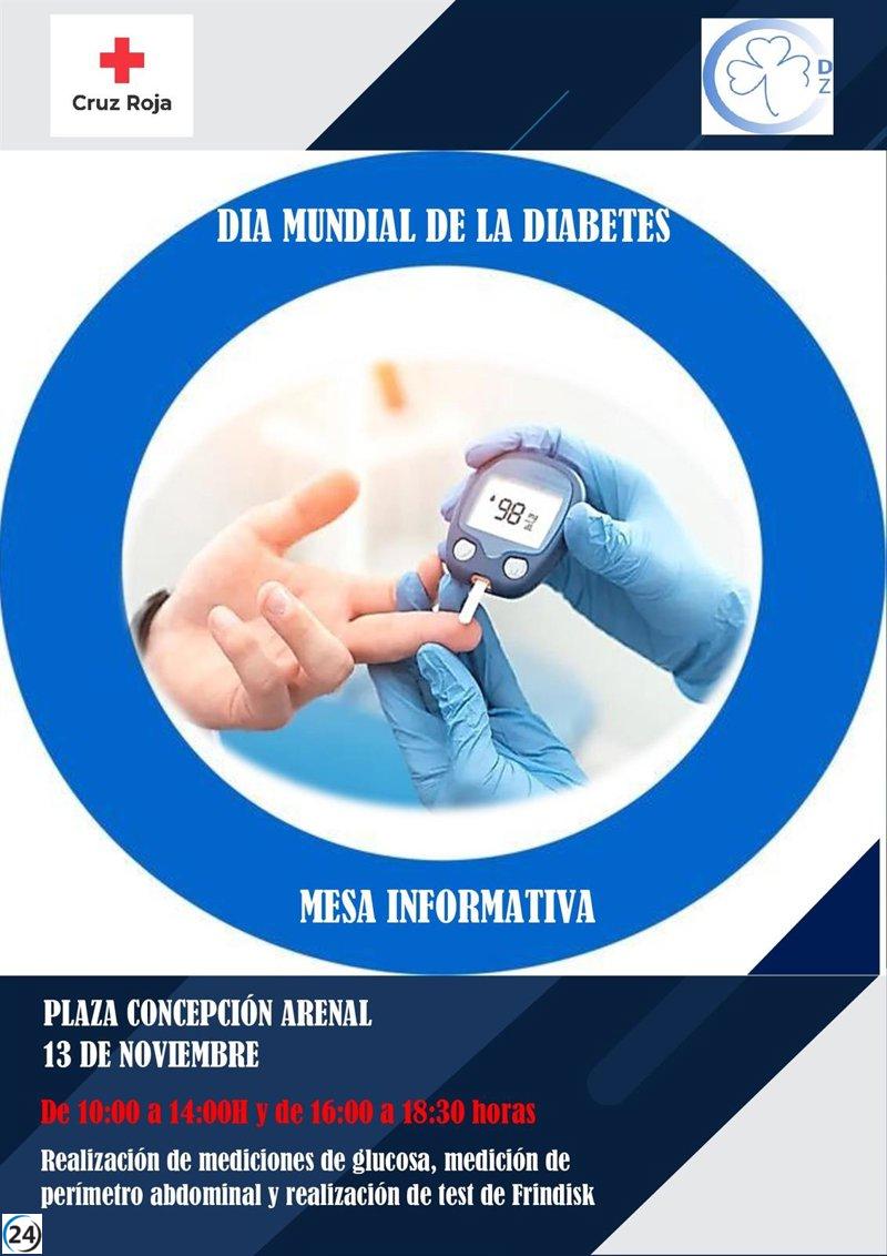 Cruz Roja lleva a cabo pruebas de detección temprana de diabetes en Huesca