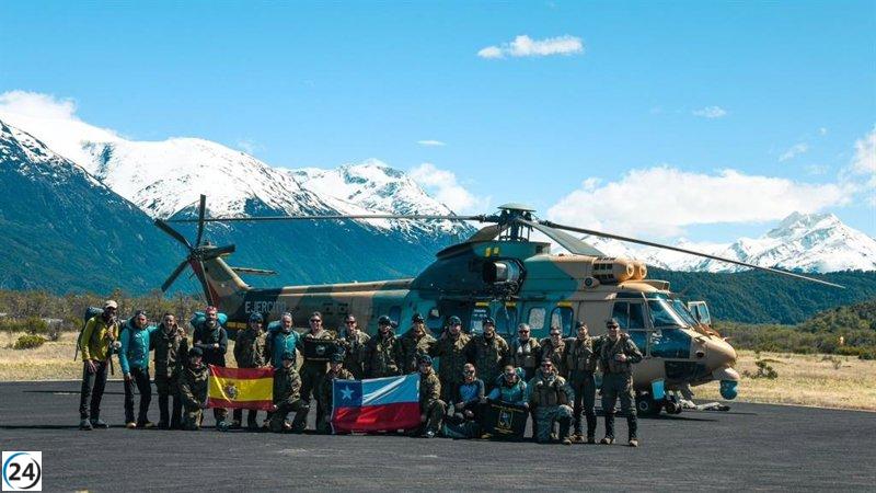 Tropas de élite se despliegan en Patagonia chilena antes de conquistar volcán Lautaro.