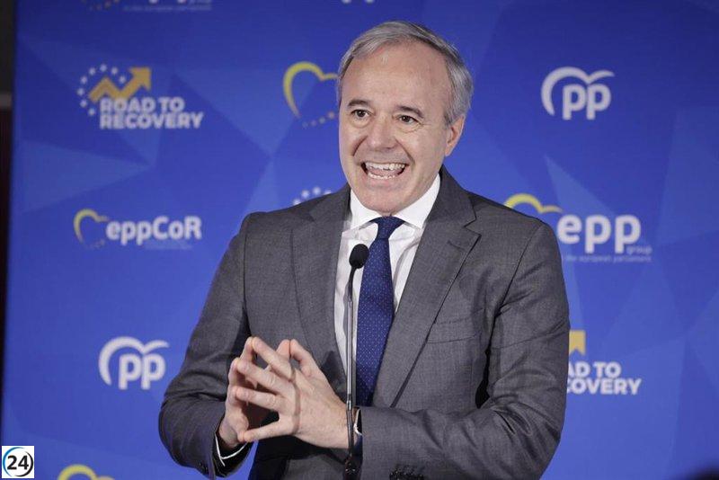 Azcón acusa a Sánchez de pactar con el 