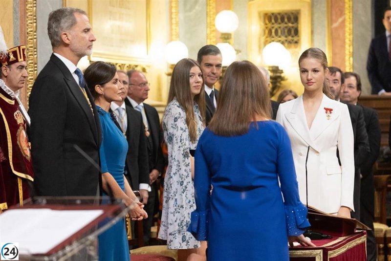 El ajetreado año de la Princesa Leonor: convierte en mayor de edad, jura lealtad a la Constitución y comienza su preparación castrense en Zaragoza.